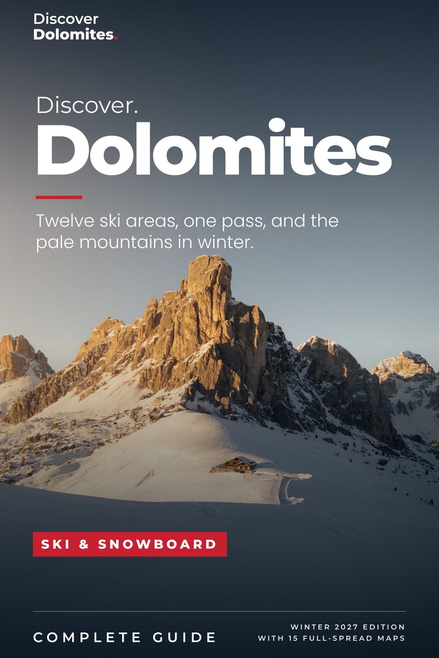 Cover of Dolomites Winter, Discover Dolomites